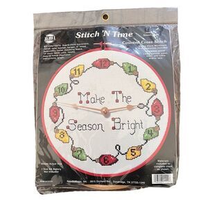 Stitch N Time Make the Season Bright Counted Cross Stitch‎